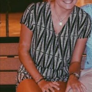 Black and white romper